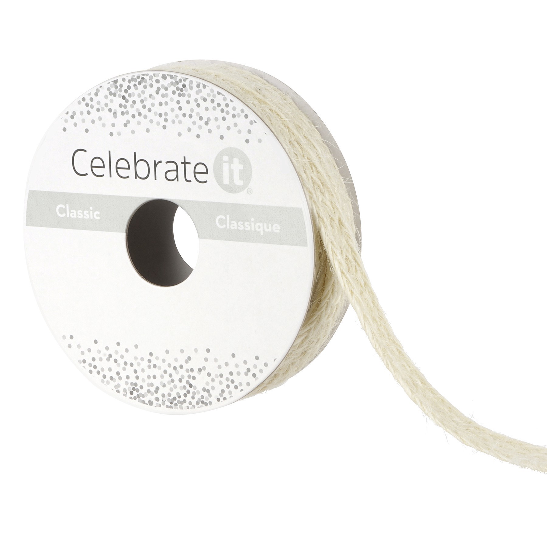 slide 4 of 4, 7/16" X 7yd. Jute Ribbon By Celebrate It, 7/16 in x 7 yd
