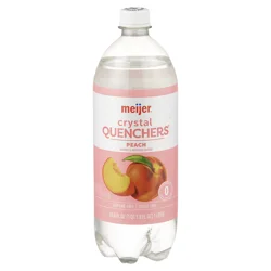 Meijer Peach Crystal Quenchers- 1 liter