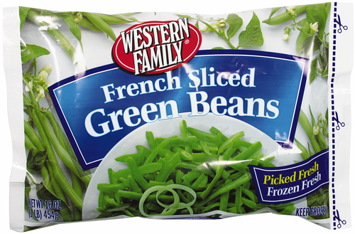 slide 1 of 1, Western Family French Sliced Green Beans, 16 oz