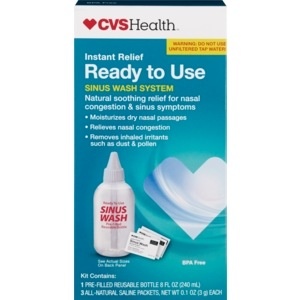 slide 1 of 1, CVS Health Ready To Use Sinus Wash Kit, 1 ct
