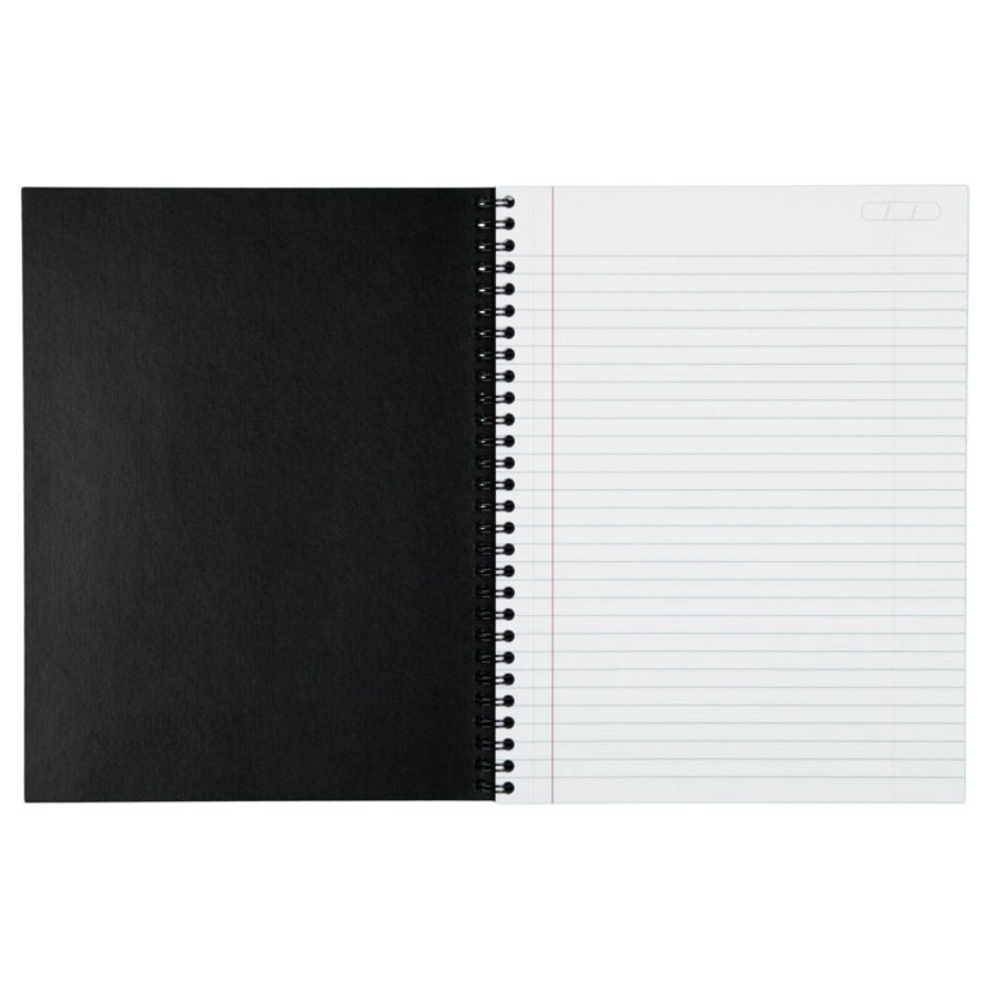 slide 2 of 3, Cambridge Limited 30% Recycled Business Notebook, 1 Subject, Legal Ruled, 80 Sheets, Black, 80 ct