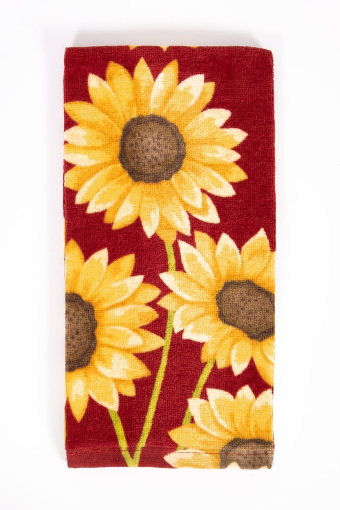 slide 1 of 1, Ritz Fiber Reactive Kitchen Towel - Sunflower Red, 1 ct