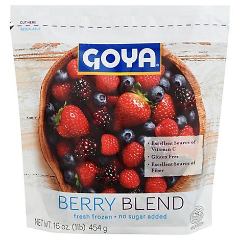 slide 1 of 1, Goya Fruta Berry Blend Fresh Frozen No Sugar Added - 16 Oz, 16 oz