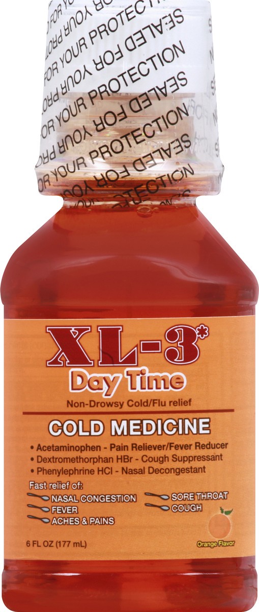slide 6 of 9, XL 3 Cold Medicine 6 oz, 6 oz