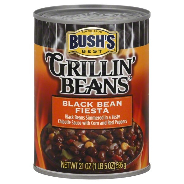 slide 1 of 6, Bush's Best Grillin' Beans Black Bean Fiesta, 21 oz