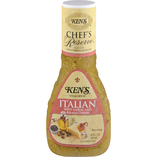 Ken's Steak House Italian Dressing with Garlic and Asiago Cheese 9 fl