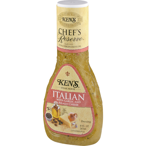 Ken's Steak House Italian Dressing with Garlic and Asiago Cheese 9 fl