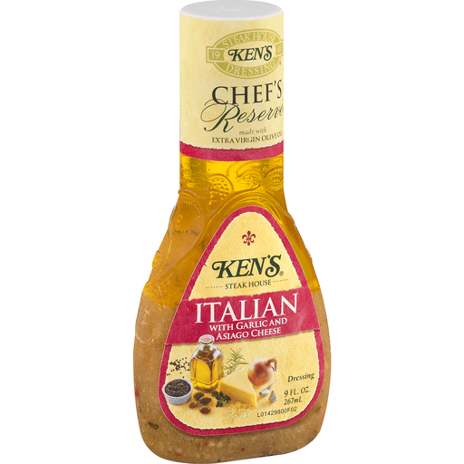 Ken's Steak House Italian Dressing with Garlic and Asiago Cheese 9 fl