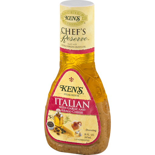 Ken's Steak House Italian Dressing with Garlic and Asiago Cheese 9 fl