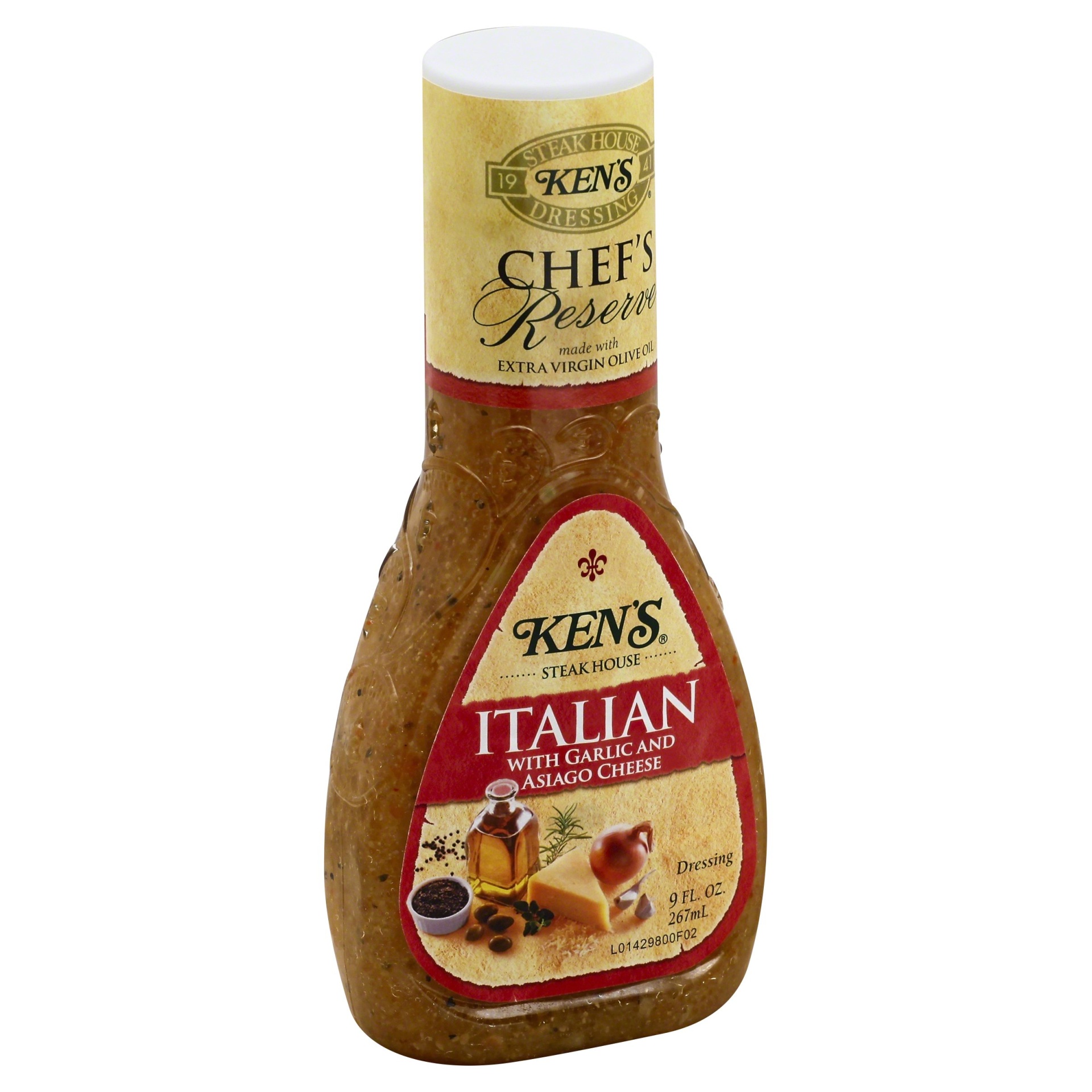 Ken's Steak House Italian Dressing with Garlic and Asiago Cheese 9 fl