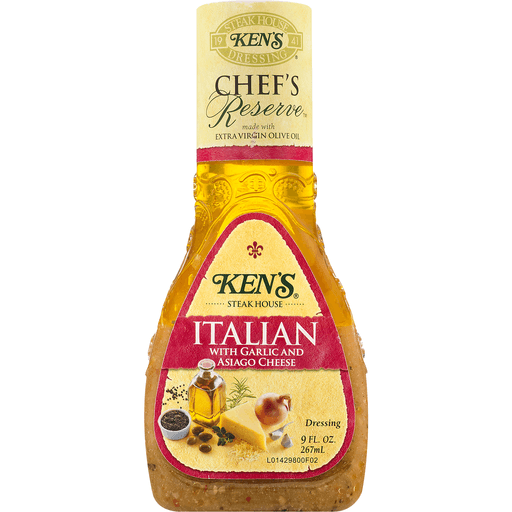 Ken's Steak House Italian Dressing with Garlic and Asiago Cheese 9 fl