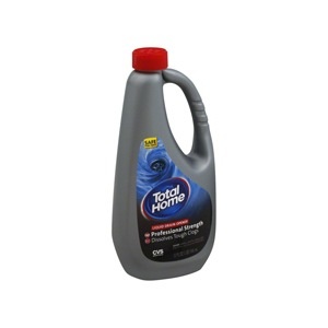 slide 1 of 1, Total Home By CVS Liquid Drain Opener, Professional Strength, 32 fl oz; 1 qt; 946 ml