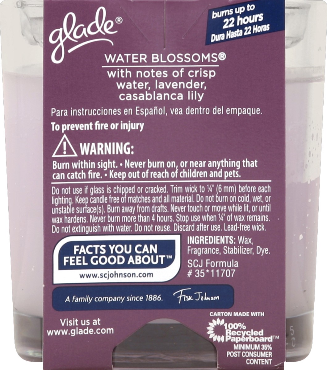 slide 3 of 3, Glade Candle, Water Blossoms, 1 oz