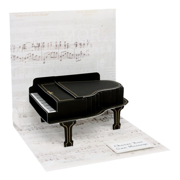 slide 1 of 1, Up with Paper Everyday Pop-Up Greeting Card, Baby Grand Piano, 1 ct
