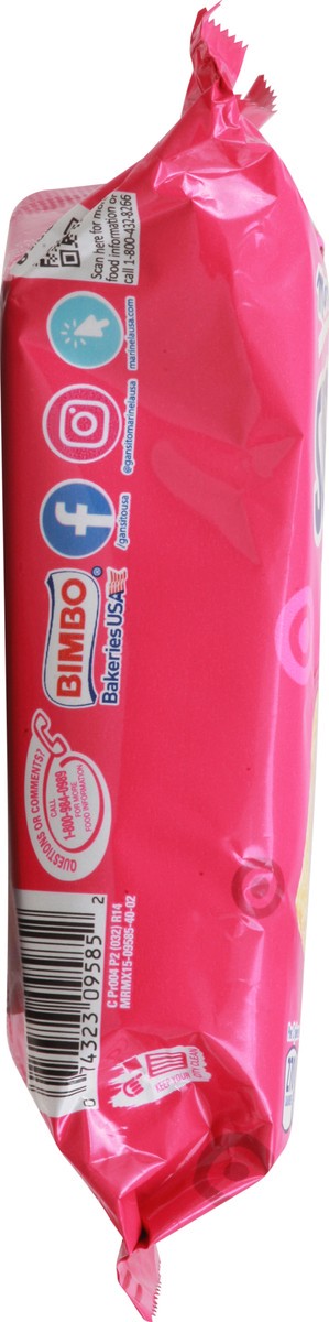 slide 8 of 9, Marinela Submarinos Strawberry Crème Filled Snack Cakes, 2 count, Soft Snack Cakes, 2.47 oz Bag, 2 ct