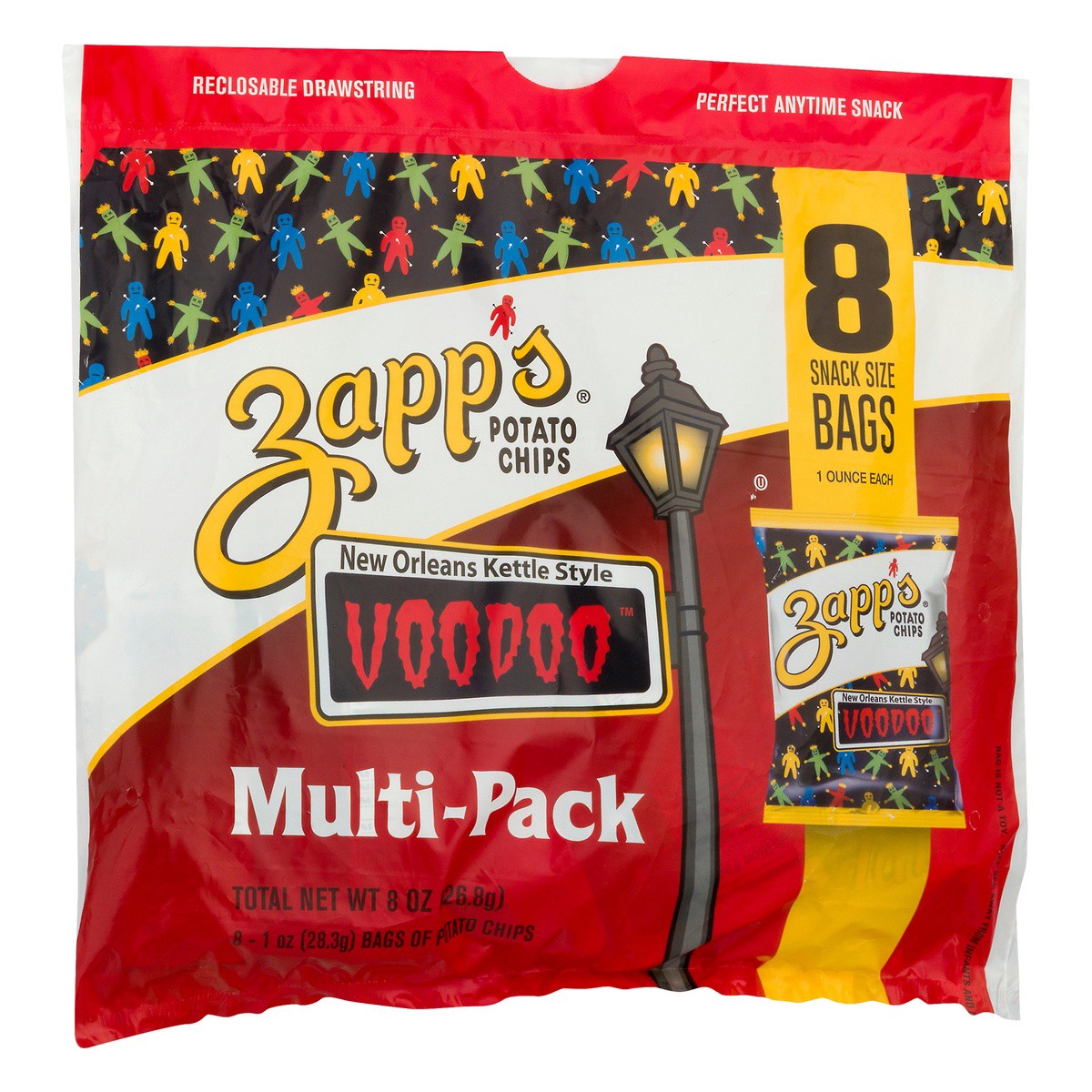 slide 2 of 9, Zapp's Zapps Multi-Pack New Orleans Kettle Style Voodoo Potato Chips 8-1 Oz, 8 ct; 8 oz