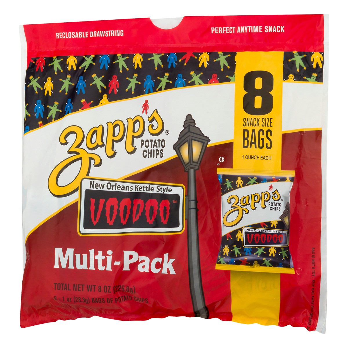 slide 3 of 9, Zapp's Zapps Multi-Pack New Orleans Kettle Style Voodoo Potato Chips 8-1 Oz, 8 ct; 8 oz