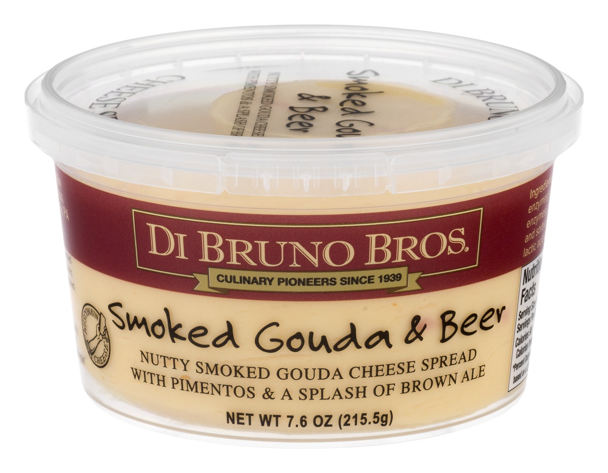 slide 1 of 1, Di Bruno Bros. Nutty Smoked Gouda Cheese Spread with Pimentos & A Splash of Brown Ale Smoked Gouda & Beer, 7.6 oz