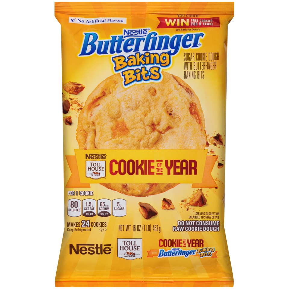 slide 1 of 5, Butterfinger Cookie Dough, with Butterfinger Baking Bits, 16 oz