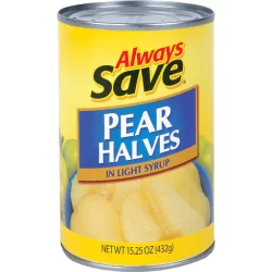 Always Save Pear Halves In Light Syrup
