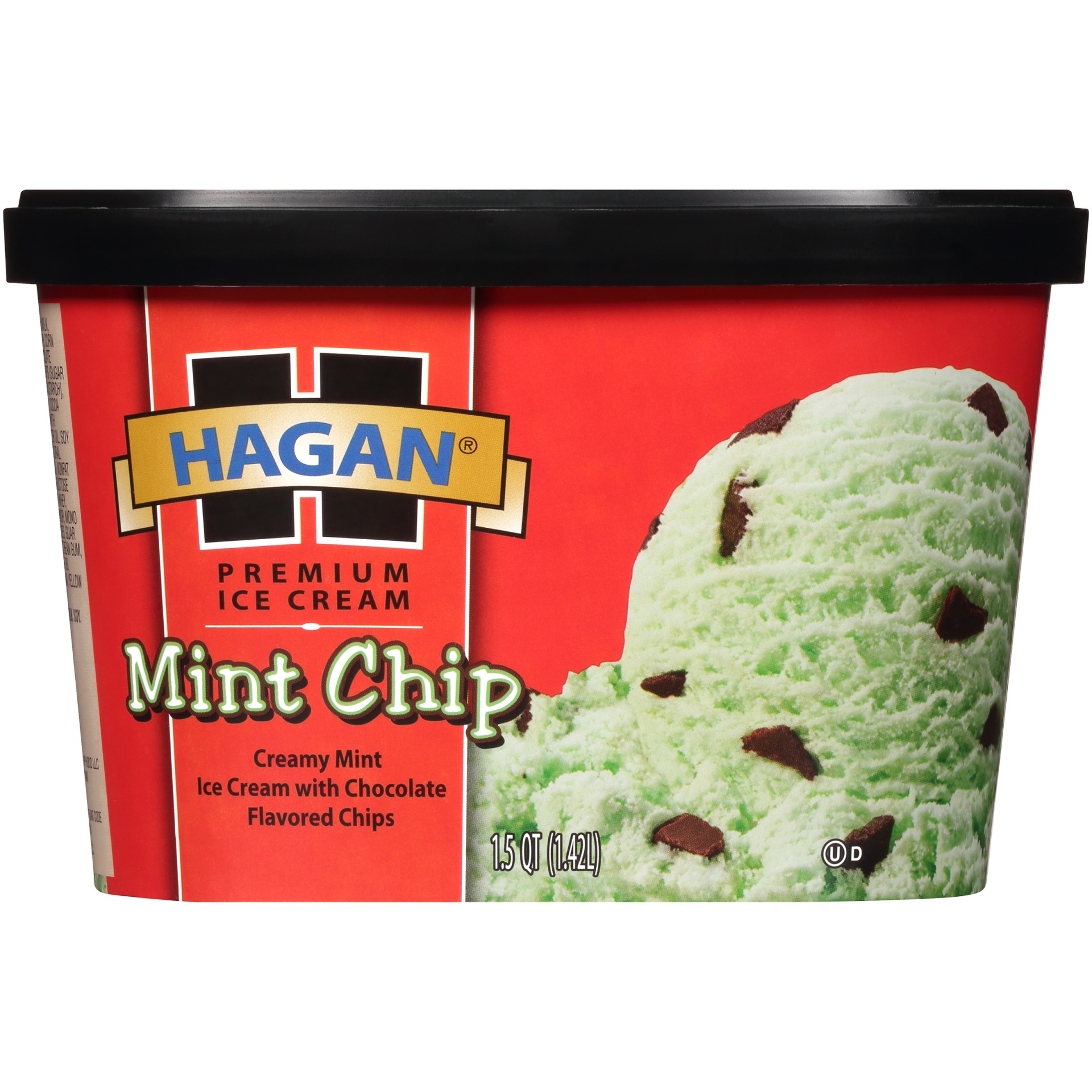 slide 4 of 7, Hagan Mint Chip Ice Cream, 1.5 qt