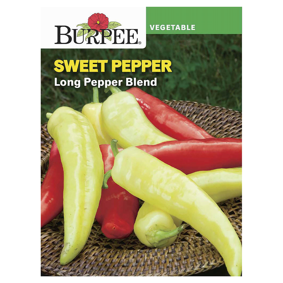 slide 1 of 5, Burpee Sweet Pepper Long Mix Seeds, 1 ct