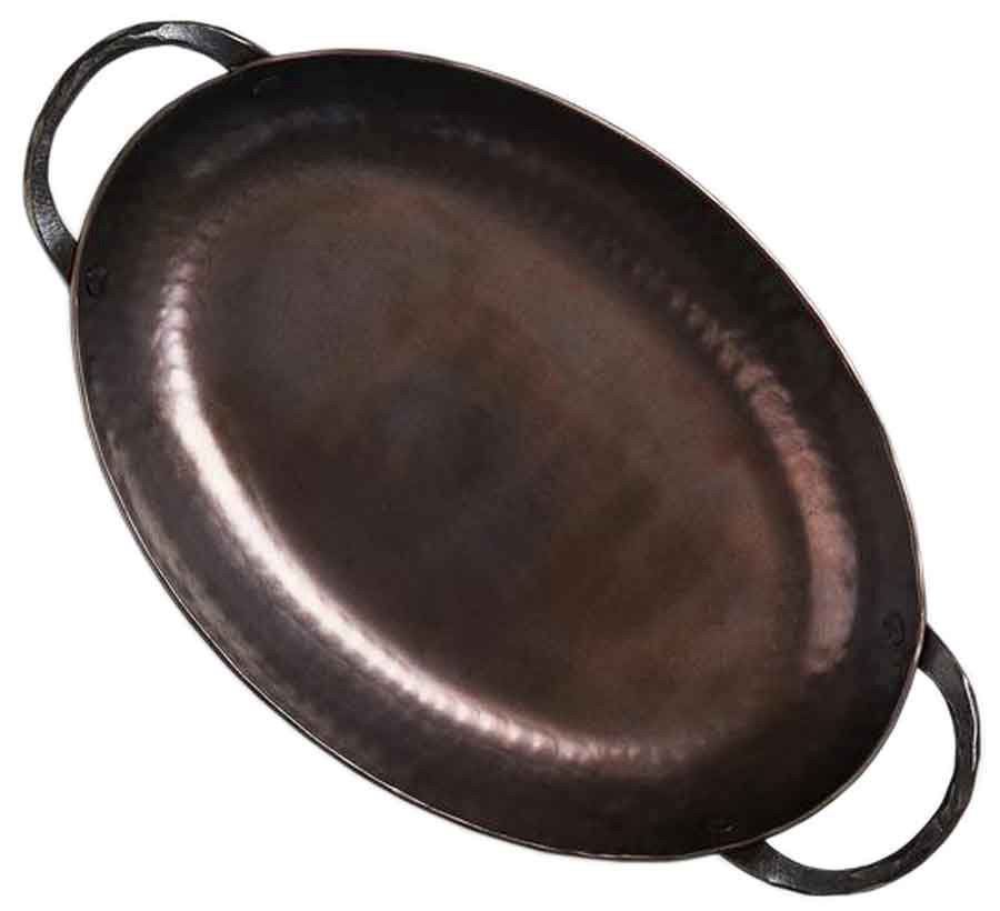slide 1 of 1, Smithey Hand Forged Oval Roaster, 1 ct