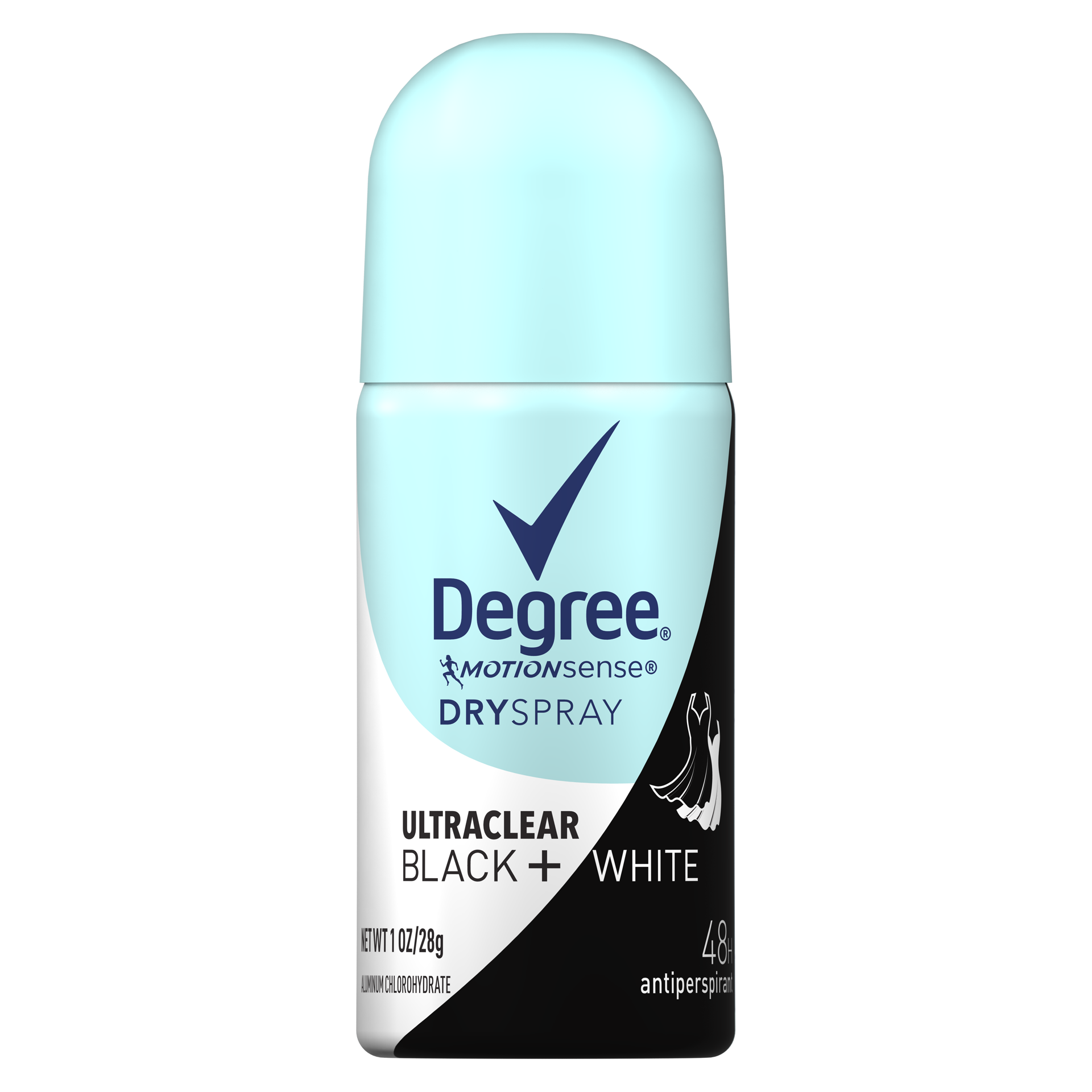 slide 4 of 4, Degree Women UltraClear Antiperspirant Deodorant Dry Spray Black+White, 1 oz, 1 oz