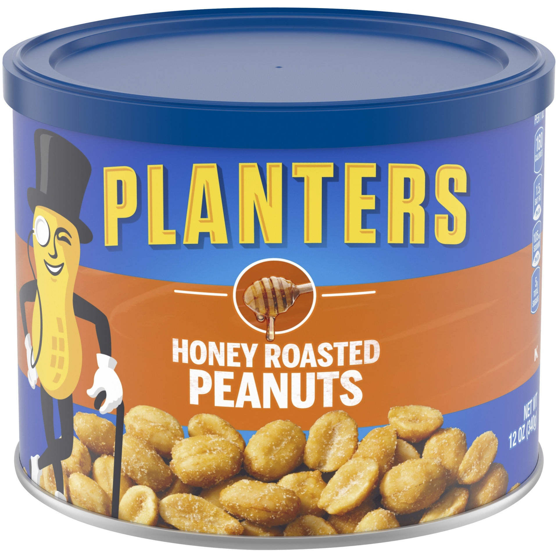 slide 1 of 2, Planters Honey Roasted Peanuts, 12 oz
