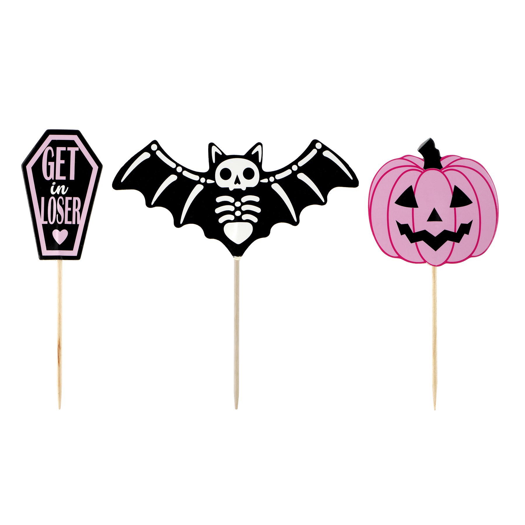 slide 2 of 2, 4" Sweet & Spooky Cake Toppers By Makery, 4 in