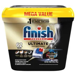 Finish Ultimate Dishwasher Detergent, with CycleSync™ Technology, 62 Count