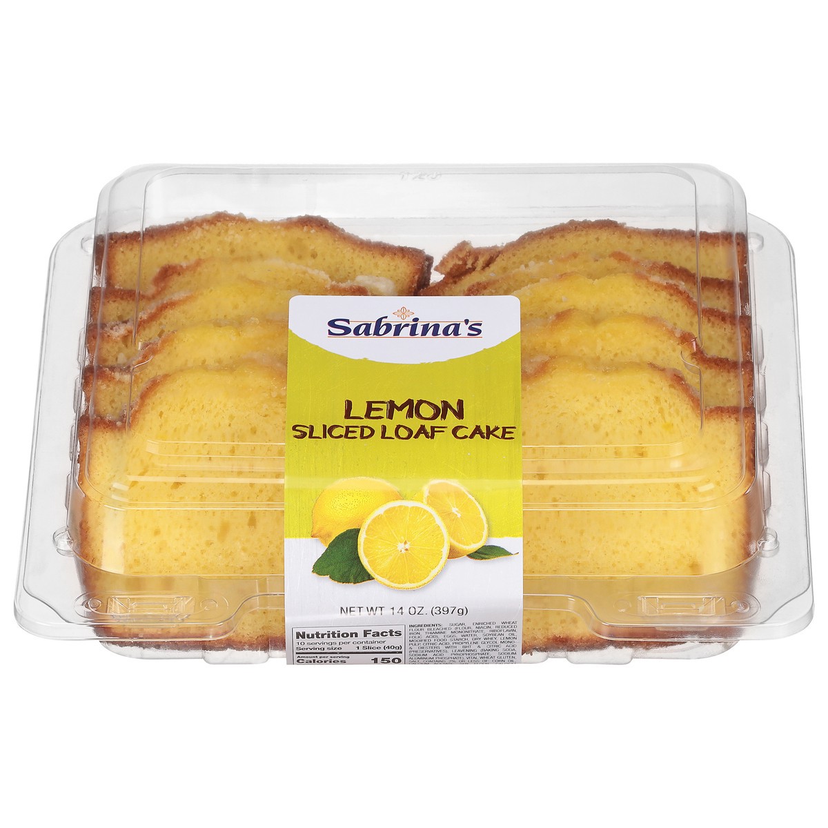 Sabrina's Sliced Lemon Loaf Cake 14 Oz 14 Oz 