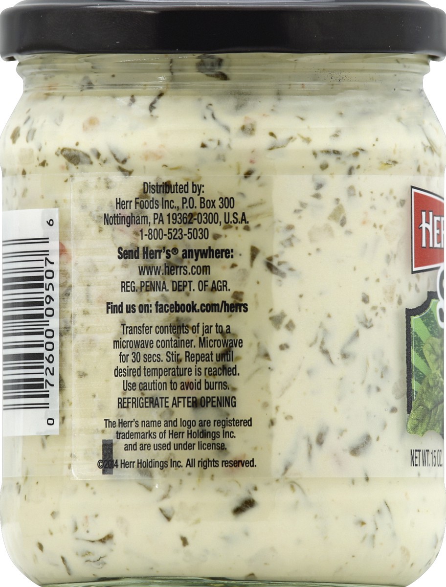 slide 4 of 6, Herr's Creamy Spinach Dip, 16 oz