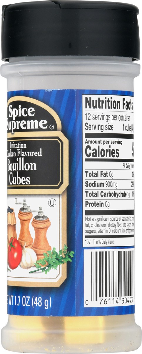 slide 11 of 11, Spice Supreme Imitation Chicken Flavored Bouillon Cubes 1.7 oz, 1.7 oz