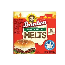 Borden Mozzarella Melt Slices, 12oz
