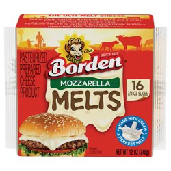 Borden Mozzarella Melt Slices, 12oz