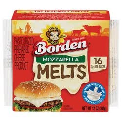 Borden Mozzarella Melt Slices, 12oz