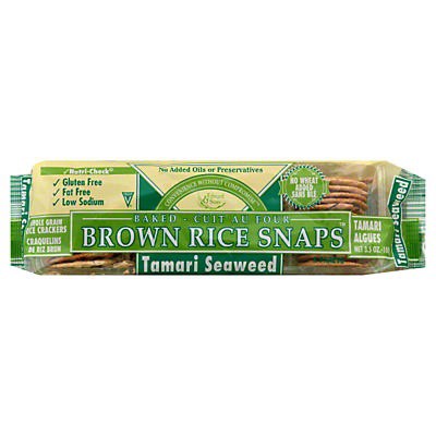 slide 1 of 3, Edward Tamari Seaweed Brown Rice Snaps, 3.5 oz