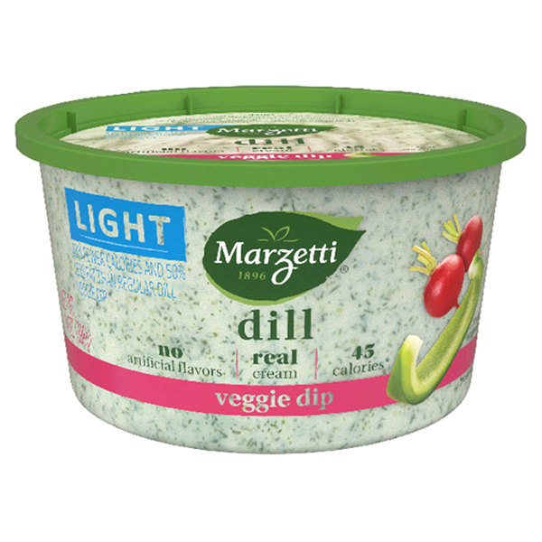 slide 1 of 1, Marzetti Light Dill Veggie Dip, 14 oz