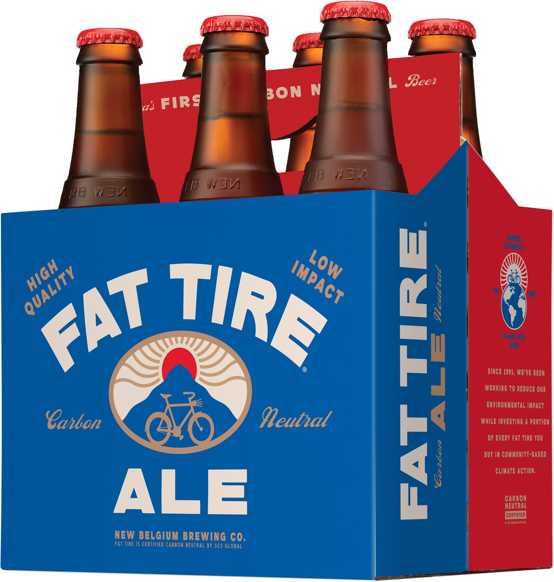 slide 5 of 8, New Belgium Fat Tire Ale Beer, 6 Pack, 12 fl oz Cans, 6 ct; 12 oz