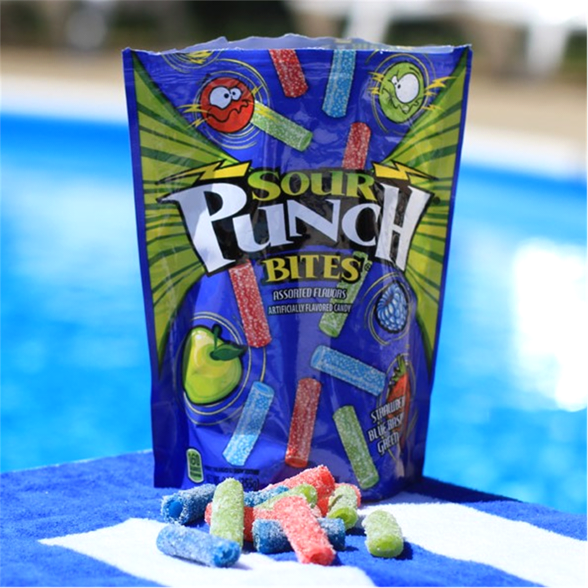 slide 40 of 64, Sour Punch Bites Assorted Flavors Candy 9 oz, 9 oz