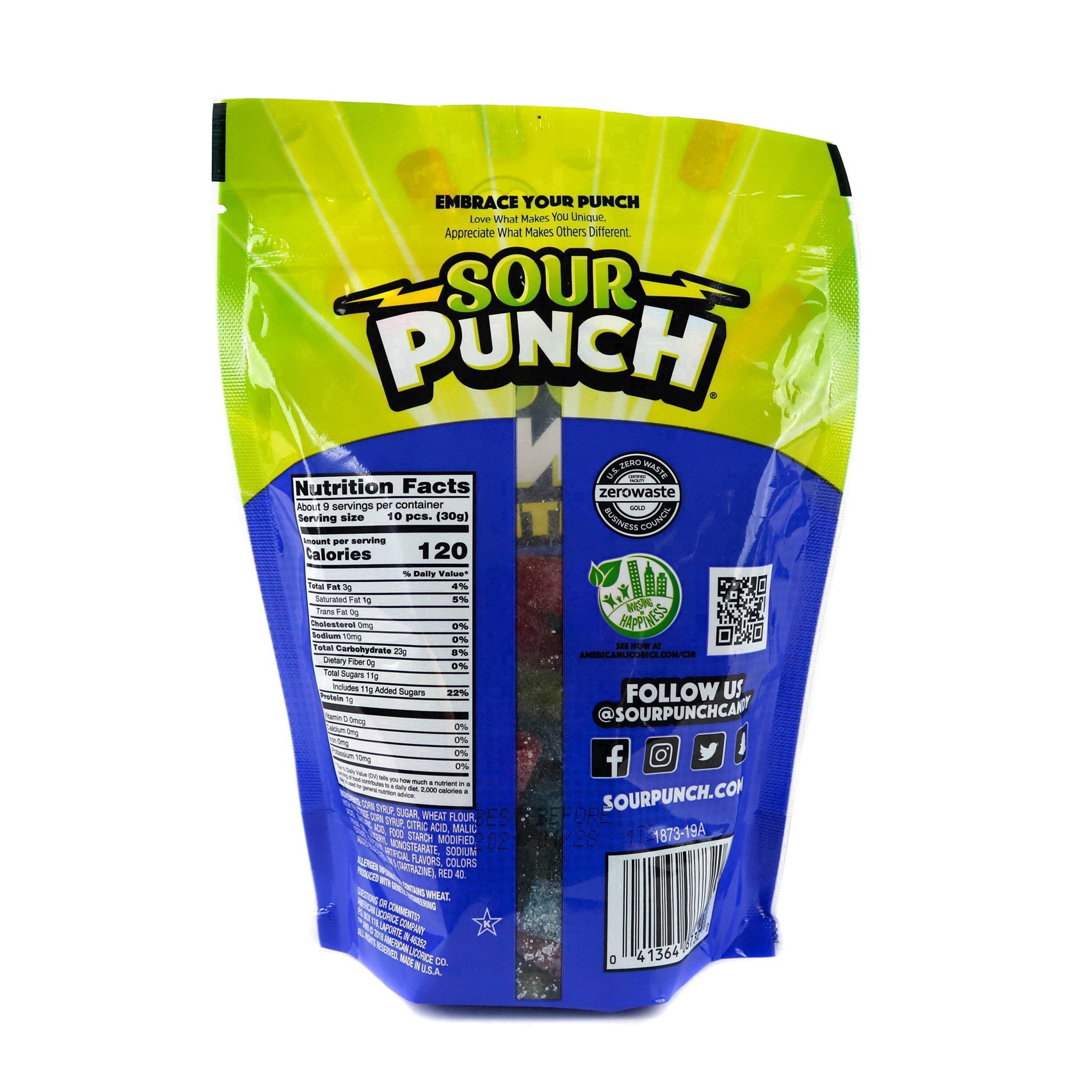 slide 37 of 64, Sour Punch Assorted Flavor Bites - 9oz, 9 oz