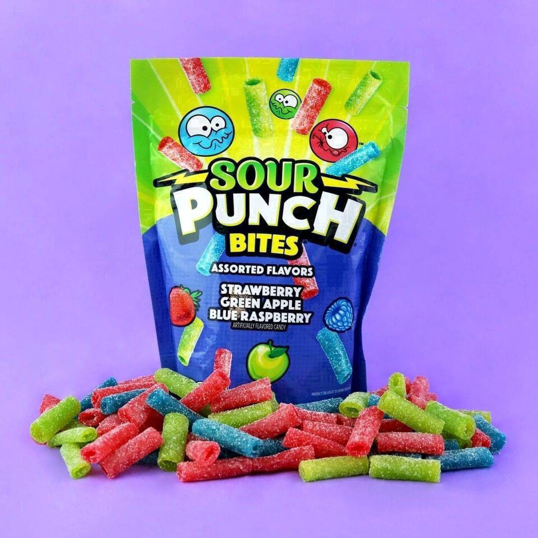 slide 45 of 64, Sour Punch Bites Assorted Flavors Candy 9 oz, 9 oz