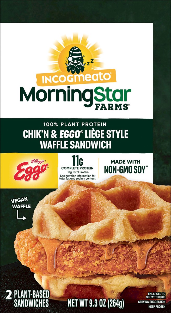 slide 5 of 12, MorningStar Farms Incogmeato Frozen Breakfast Sandwiches, Original, 9.3 oz, 2 Count, 9.3 oz