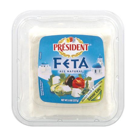 slide 1 of 14, Président Feta Cheese Chunk - 8 oz, 8 oz
