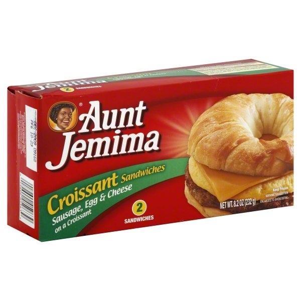 slide 1 of 1, Aunt Jemima Egg Sausage Croissant, 8.2 oz