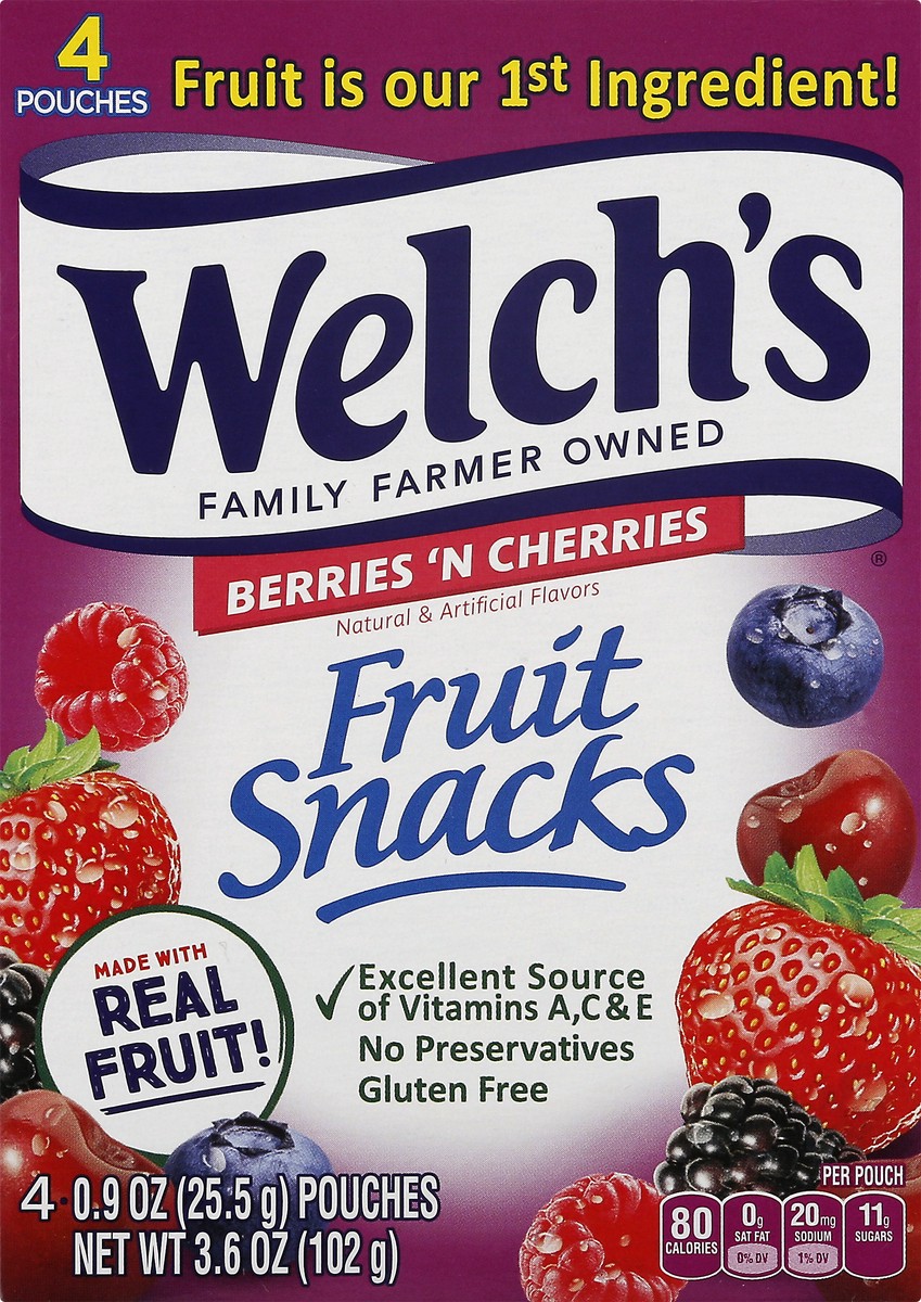 slide 5 of 14, Welch's Fruit Snacks-Berries 4Pk, 1 ct