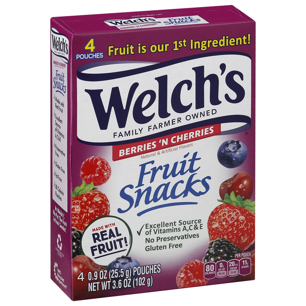 slide 4 of 14, Welch's Fruit Snacks-Berries 4Pk, 1 ct