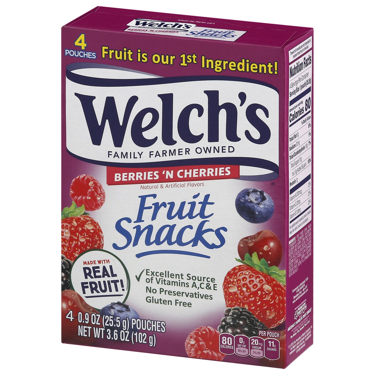 slide 3 of 14, Welch's Fruit Snacks-Berries 4Pk, 1 ct