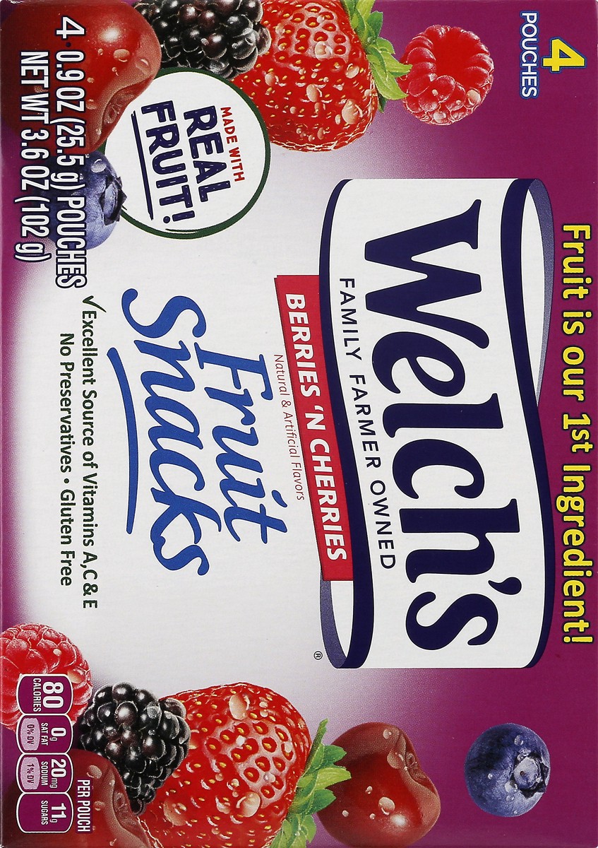 slide 9 of 14, Welch's Fruit Snacks-Berries 4Pk, 1 ct